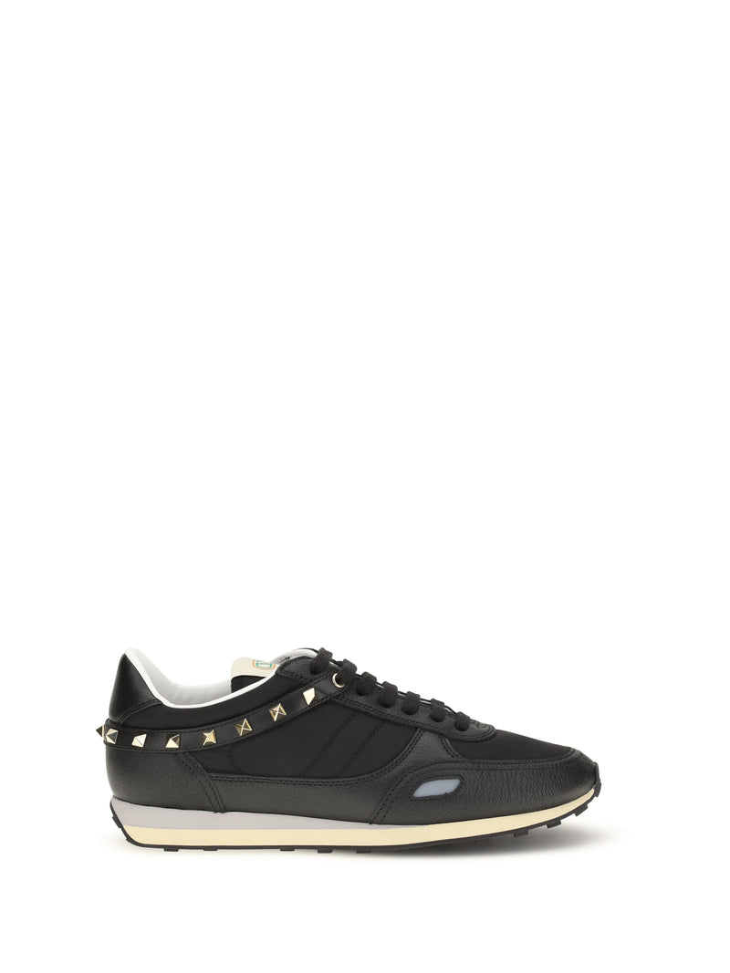 Valentino Garavani Valentino Garavani Stud Up Sneakers Black Men - World Class Fashion