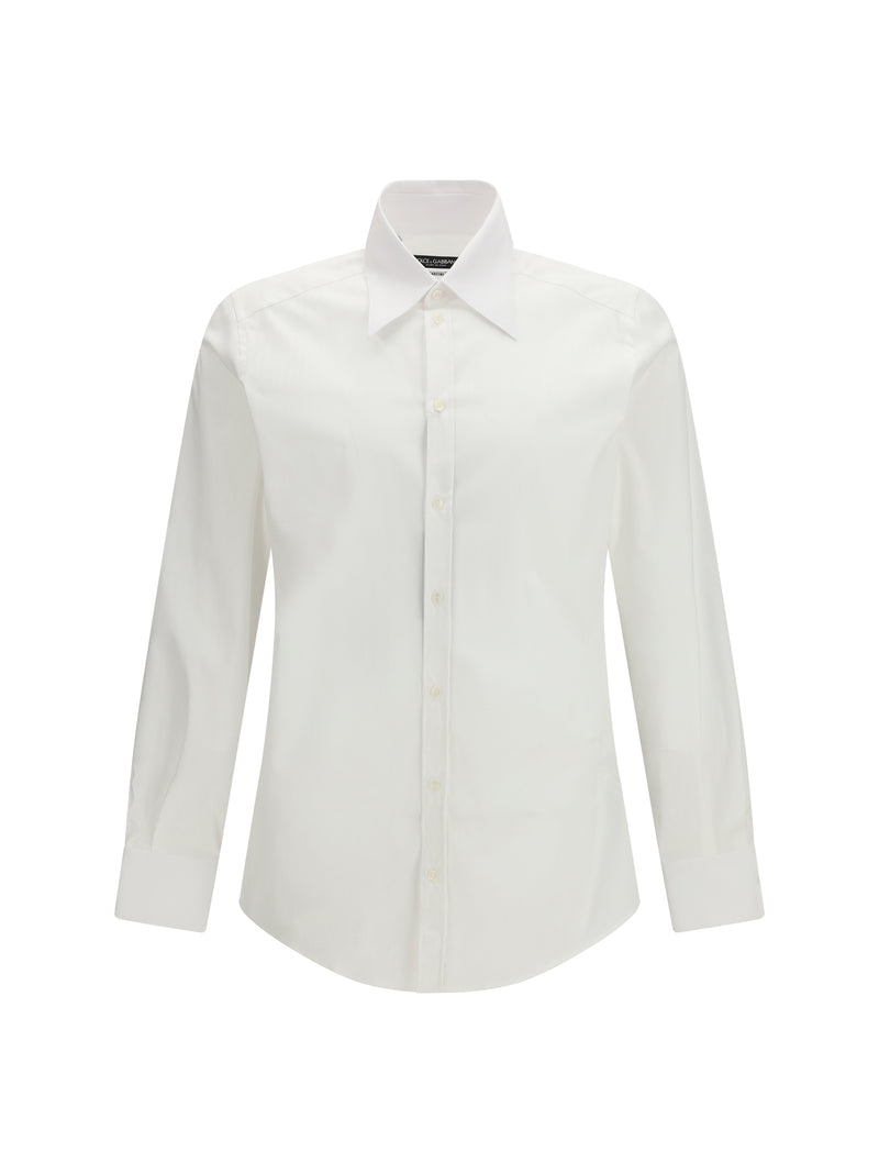 Dolce & Gabbana Dolce & Gabbana Striped Flannel Shirt Bianco Ottico - World Class Fashion