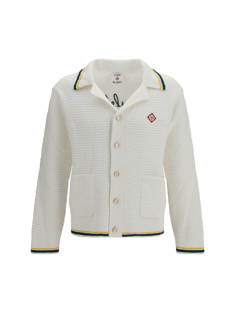 Casablanca Casablanca Embroidered Crochet Shirt Pyramid of Oranges - World Class Fashion