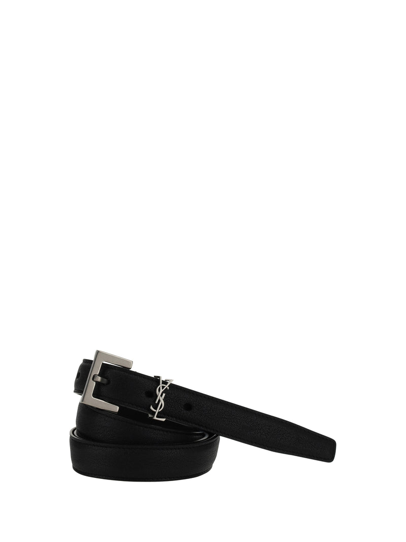 Saint Laurent Saint Laurent Leather Belt Black Men - World Class Fashion