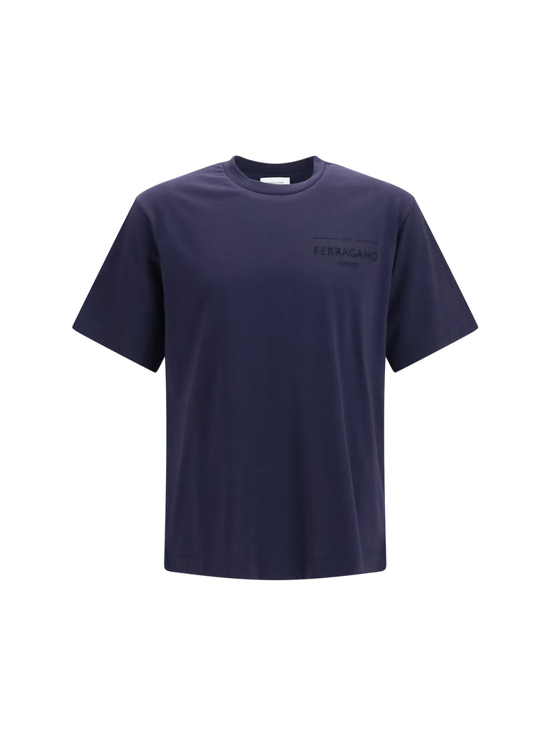Ferragamo Ferragamo Logo T-shirt New Navy Men - World Class Fashion