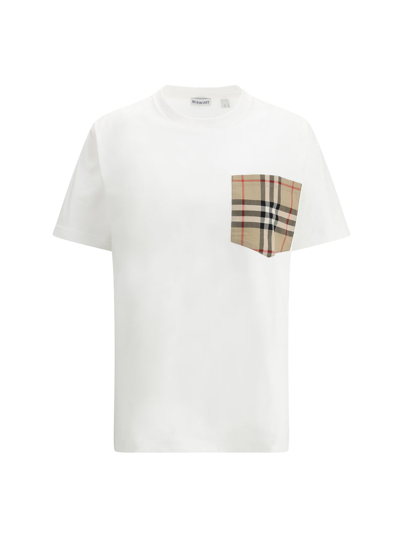 Burberry Burberry Archive Check Pocket T-shirt White - World Class Fashion
