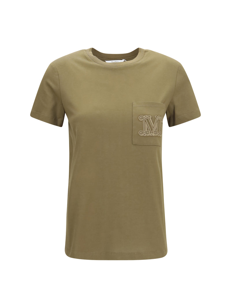 Max Mara Max Mara Papaia T-shirt Dark Khaki - World Class Fashion