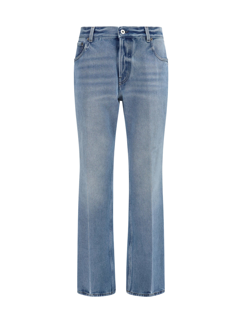 Miu Miu Miu Miu Washed Denim Five-pocket Jeans Azzurro - World Class Fashion