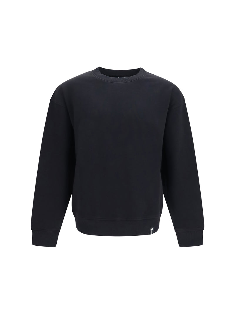 Palm Angels Palm Angels Palm Tree Statement Sweatshirt Black - World Class Fashion