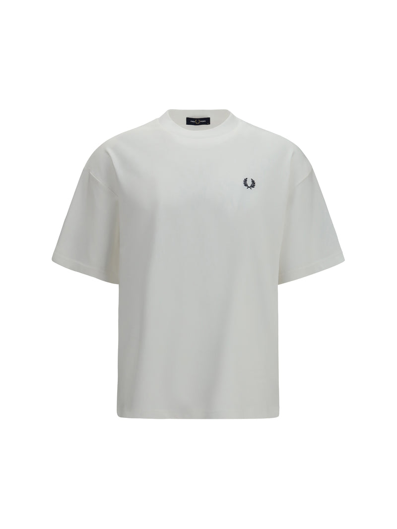Fred Perry Fred Perry Laurel Wreath Print T-shirt Snow White - World Class Fashion