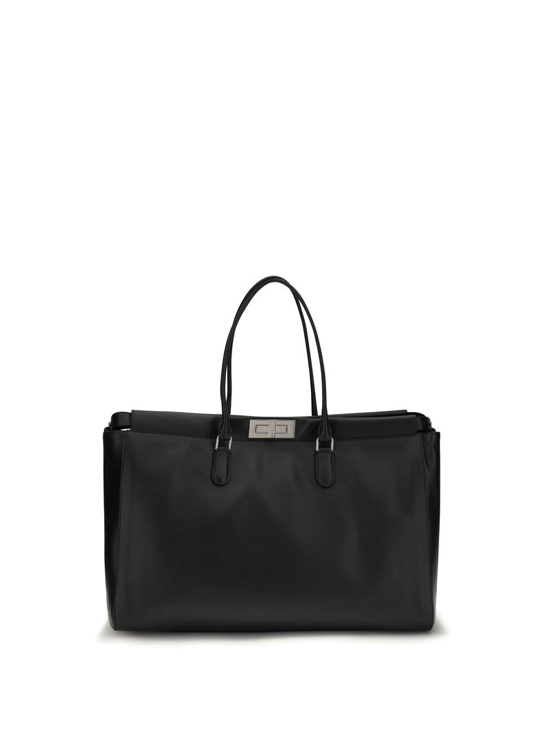 Fendi Fendi Large Peekaboo Handbag Nero - World Class Fashion
