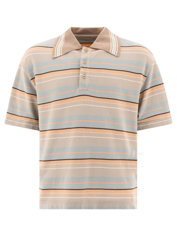 Kapital "multi-border Kanoko Box" Polo Shirt