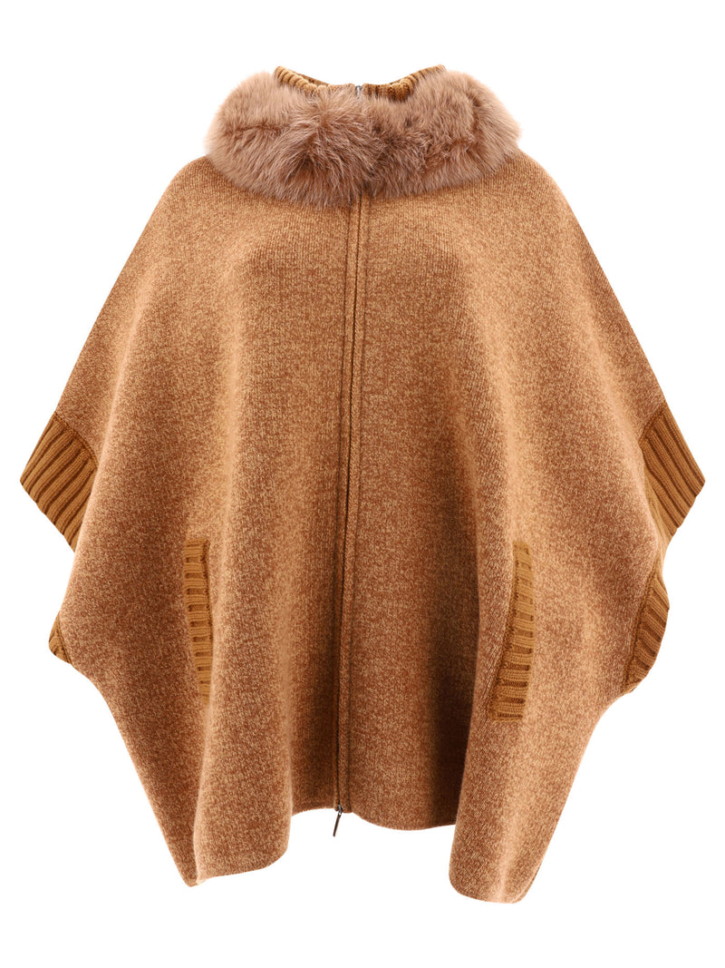 Giovi Capa Giovi con Inserciones de Piel Beige para Mujer - World Class Fashion