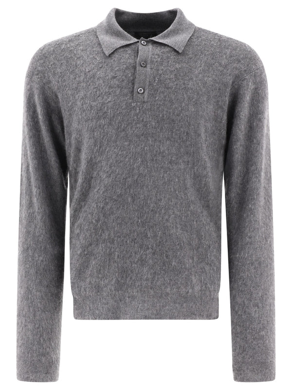 Prada Cashmere And Silk Polo Shirt