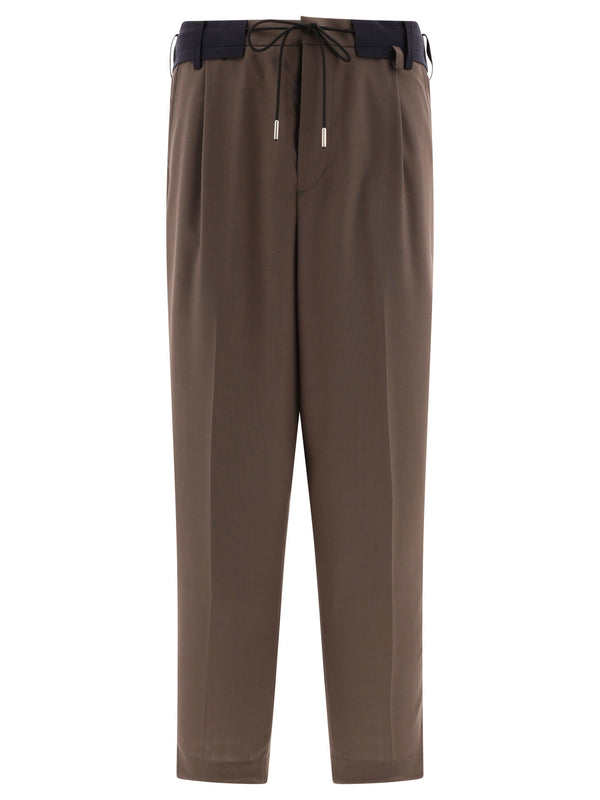 Sacai Tapered Drawstring Trousers
