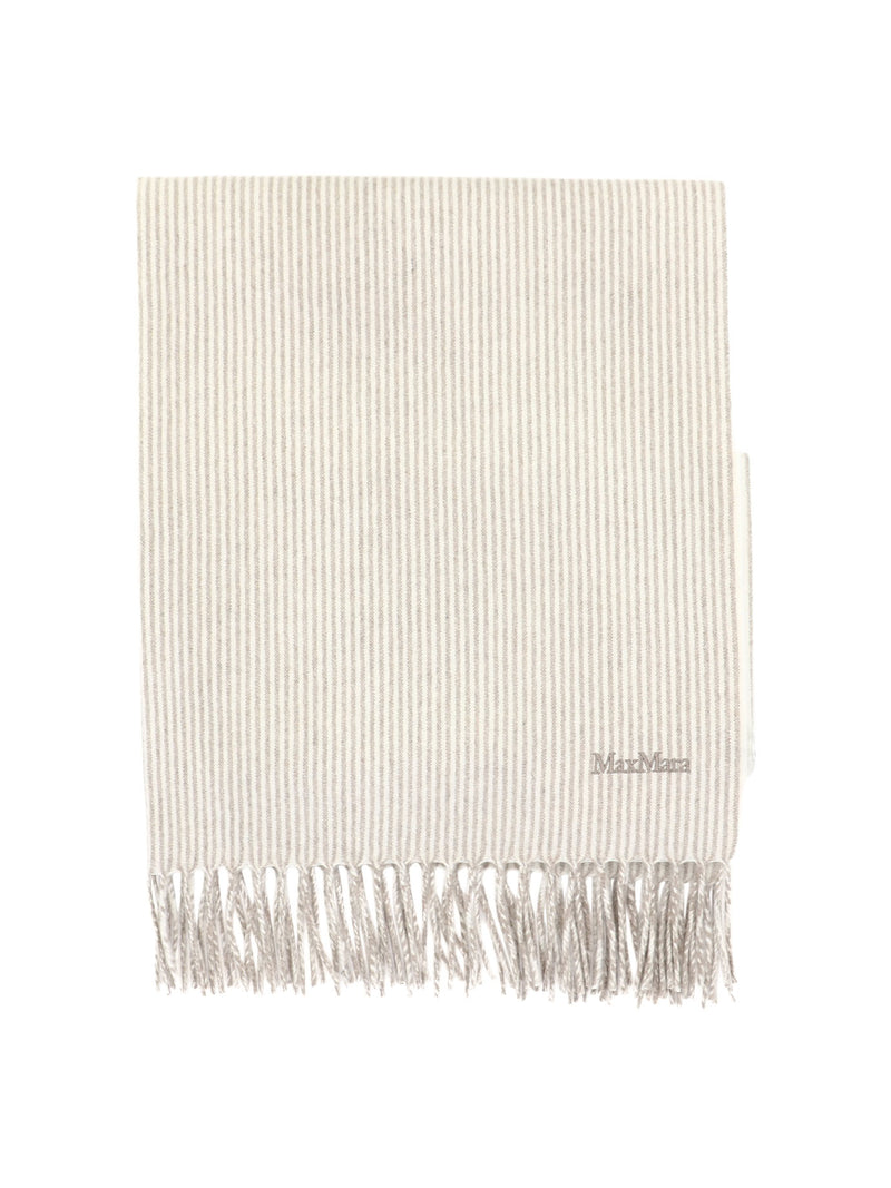 Max Mara Max Mara Wsriga Cashmere Scarf Beige - World Class Fashion