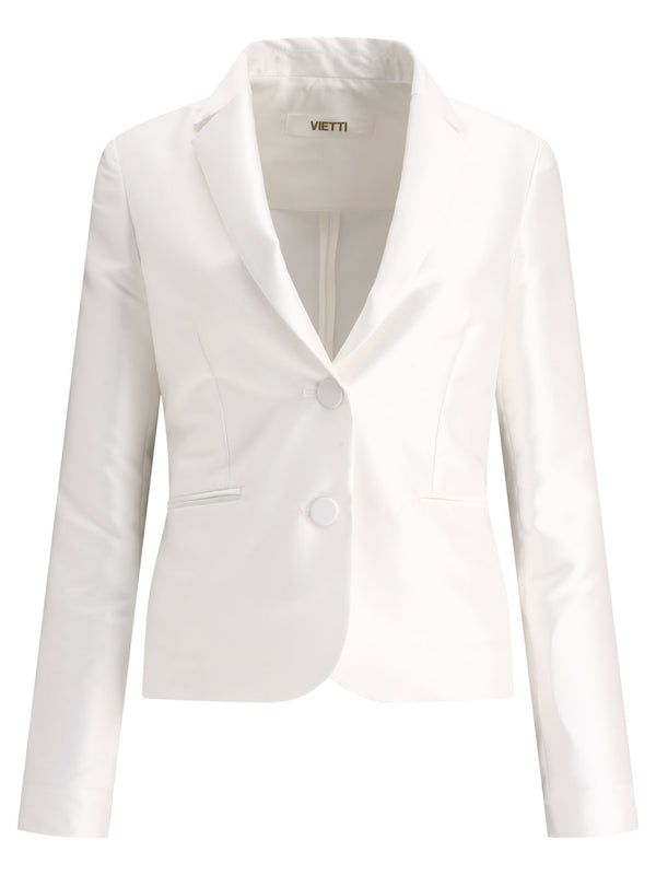 F.it Satin Single-breasted Blazer