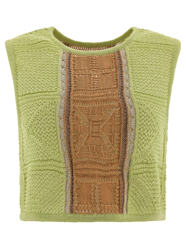 Kapital "7g Crochet Knit" Top