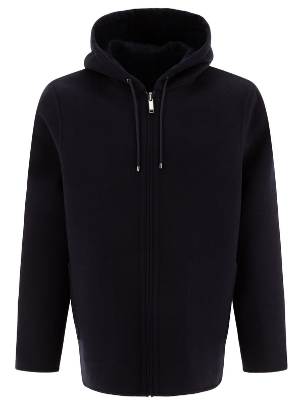 Valentino Reversible Hoodie-style Coat