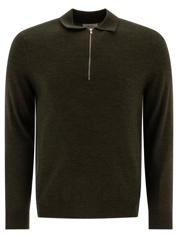 Nn.07 "sergio" Half-zip Polo Shirt