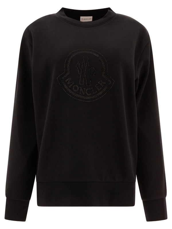 Moncler Logo Sweatshirt With Crystals