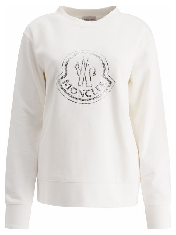 Moncler Logo Sweatshirt With Crystals