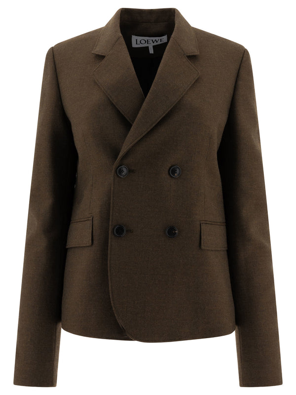Loewe Double-breasted Wool Blazer