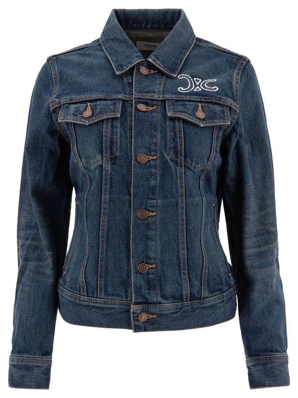 Celine Embroidered Trucker Jacket