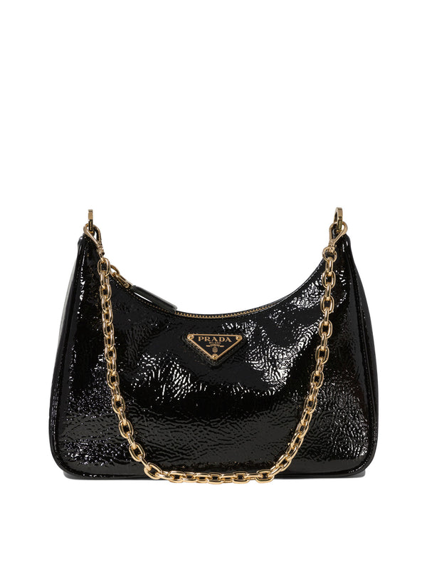 Prada "prada Re-edition" Naplak Patent Leather Bag