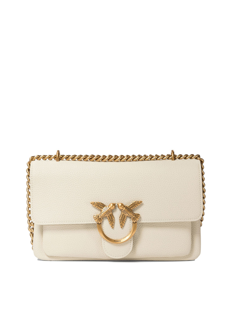 Pinko Pinko Love One Soft Mini Crossbody Bag White Women - World Class Fashion