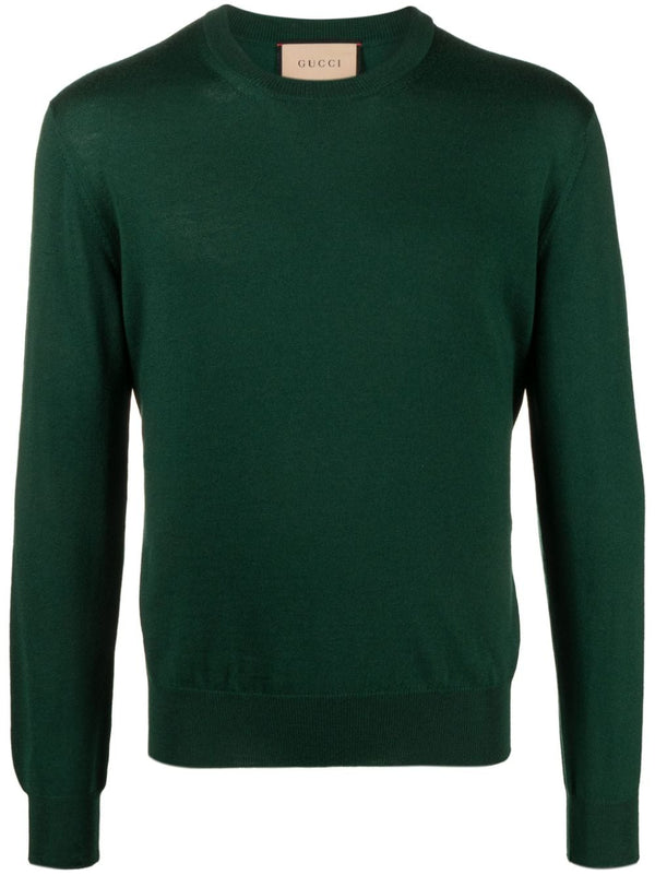 Gucci Maglione Con Logo Ricamato Sul Fianco