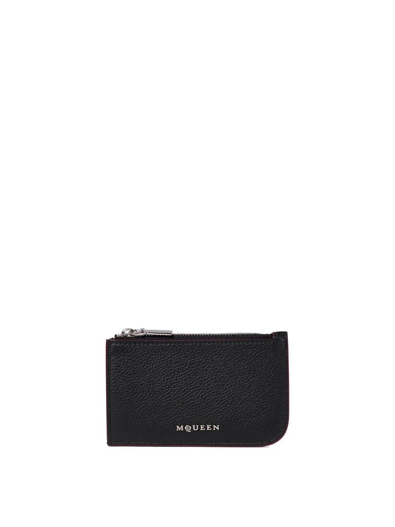 Alexander McQueen Alexander McQueen Men's Black Leather Wallet - World Class Fashion