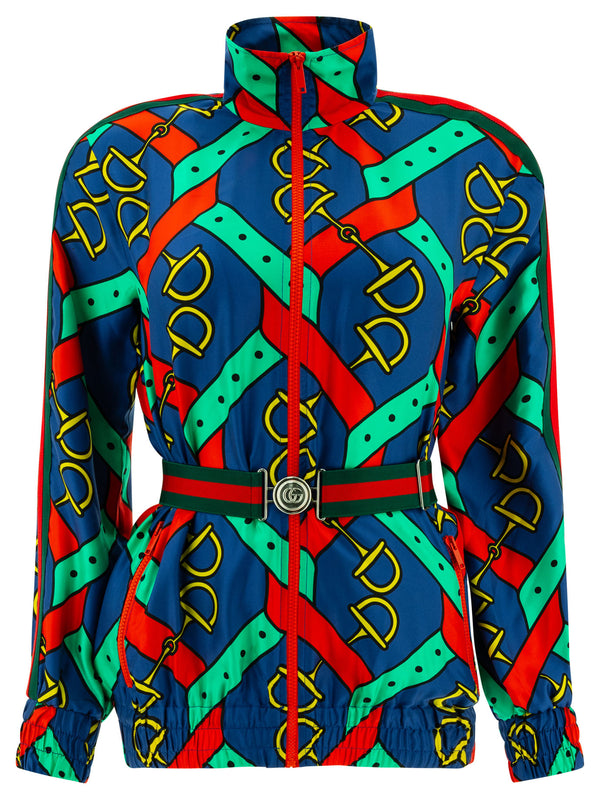 Gucci Giacca In Seta Stampata