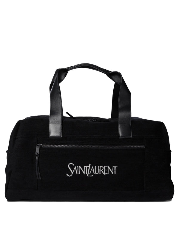 Saint Laurent Borsone Con Zip Con Logo Jacquard