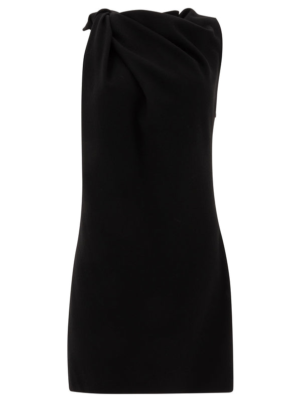 Alexander Mcqueen Knotted Detail Mini Dress