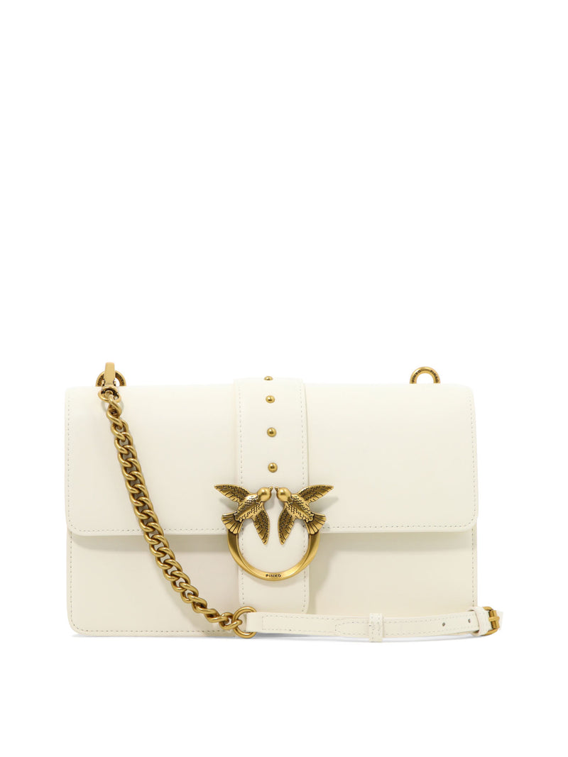 Pinko Pinko Women Crossbody Bag White Leather - World Class Fashion