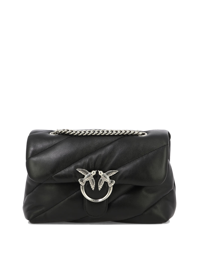 Pinko Pinko Women's Black Leather Crossbody Bag - World Class Fashion