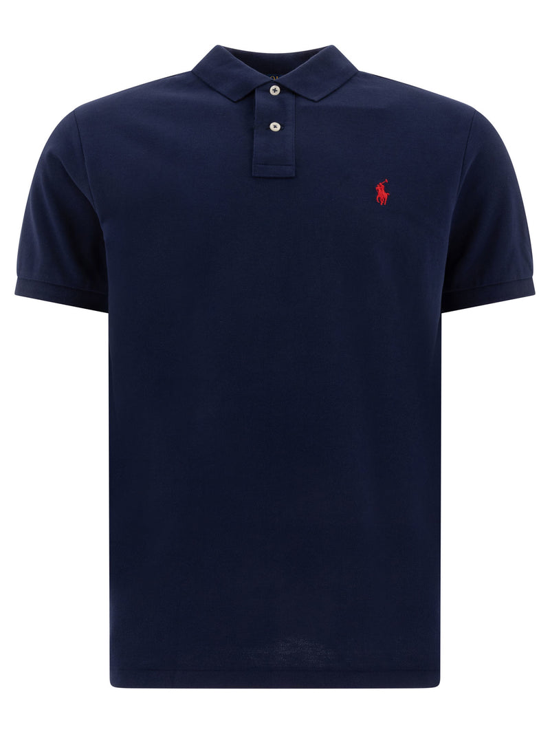 Polo Ralph Lauren Polo Ralph Lauren Pique Polo Shirt Blue Men - World Class Fashion