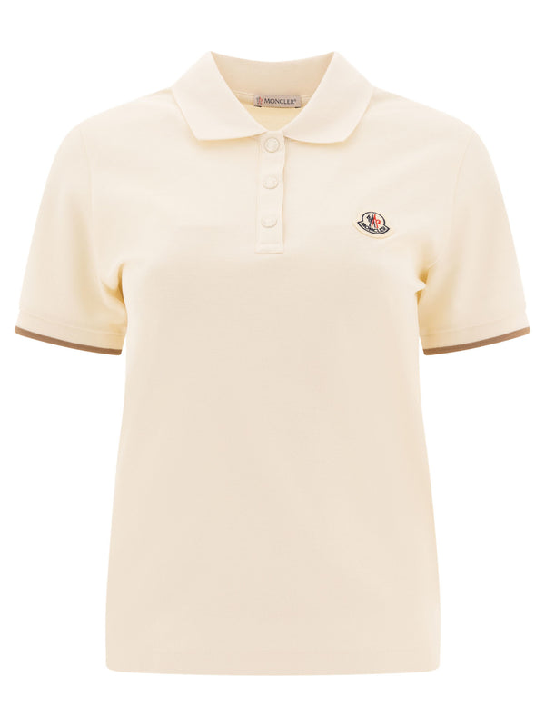 Moncler Polo Shirt With Logo Patch