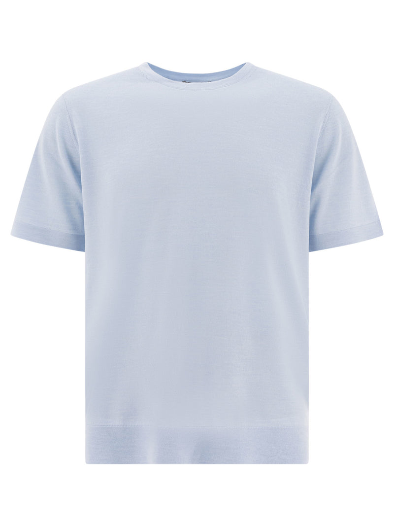 Vince Vince Sudadera de manga corta azul claro para hombre - World Class Fashion