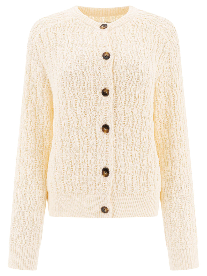Loulou Studio Loulou Studio SEANRICE IVORY Prendas de punto blancas para mujer - World Class Fashion