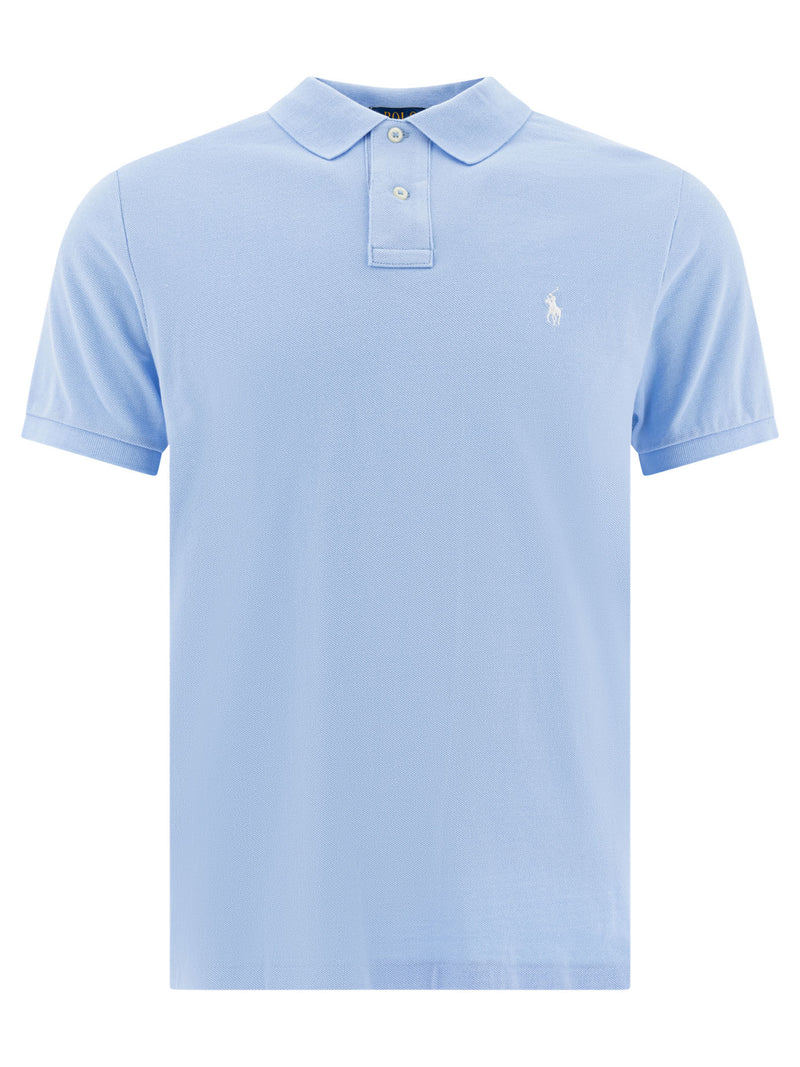 Polo Ralph Lauren Polo Ralph Lauren Pique Polo Shirt Light Blue Men - World Class Fashion