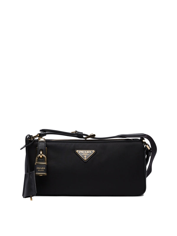 Prada Re-nylon And Leather Small Shoulder Bag