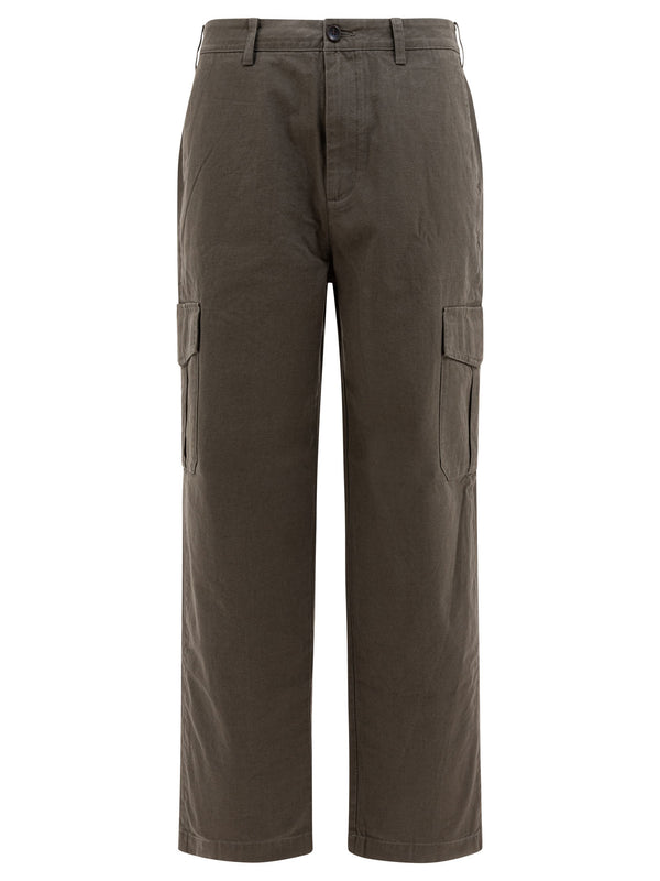 Vince. Cotton And Linen Cargo Trousers
