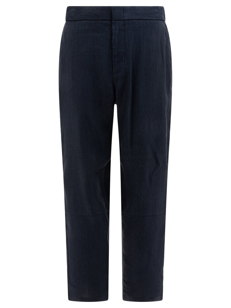 Vince Vince Louie Trousers Blue Men - World Class Fashion