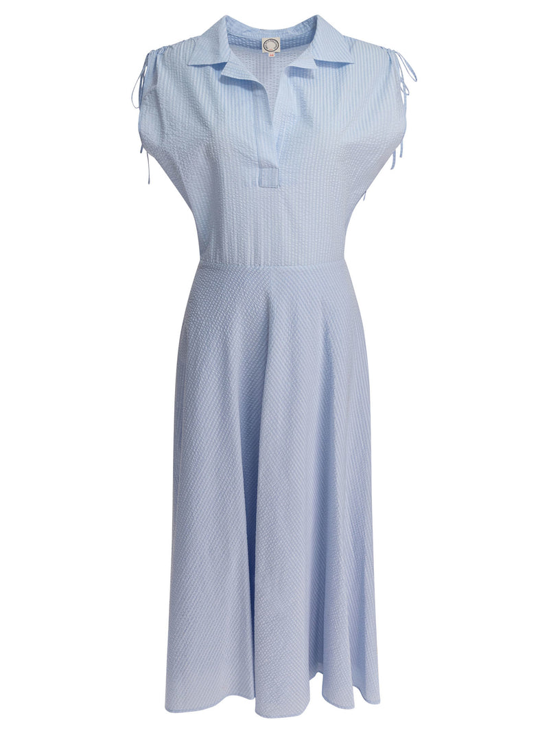 Ines De La Fressange Vestido de algodón azul claro Ines De La Fressange para mujer - World Class Fashion