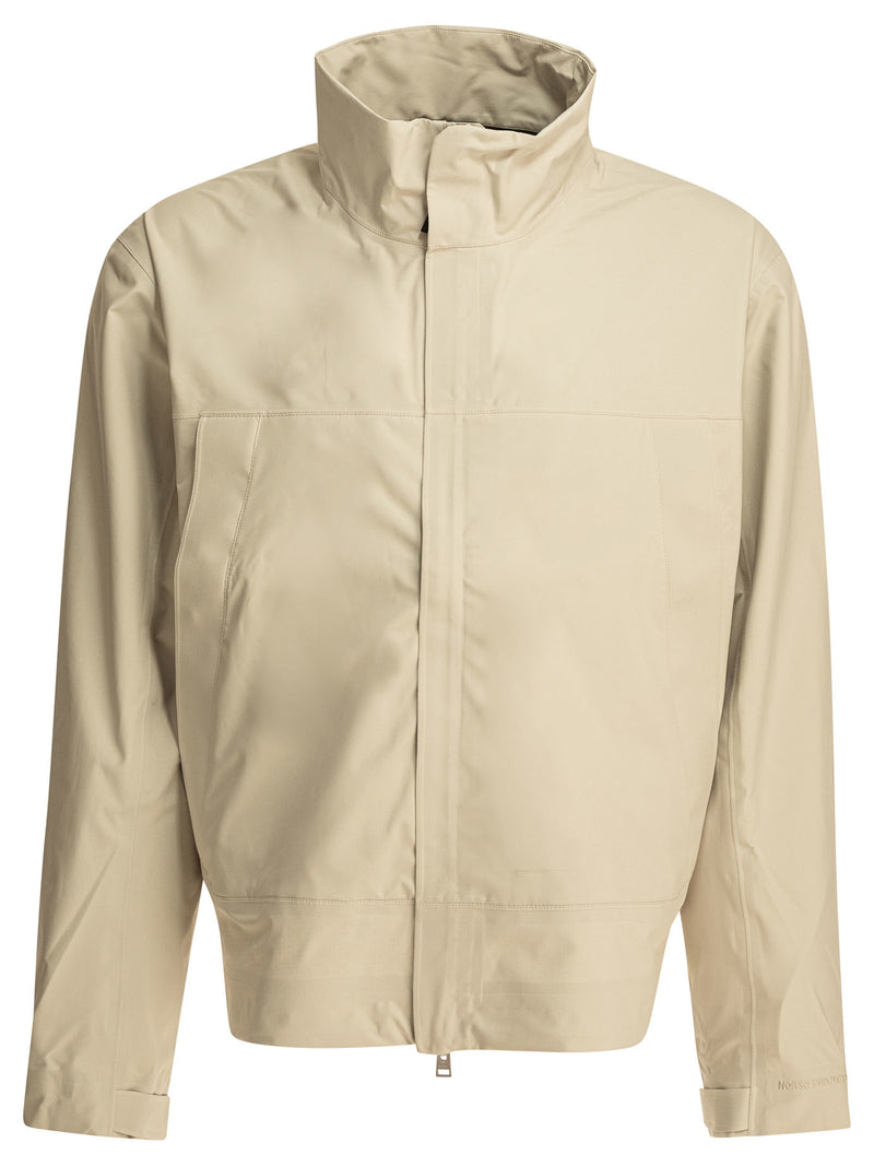 Norse Projects Norse Projects 3L Waterproof Stand Collar Jacket White - World Class Fashion