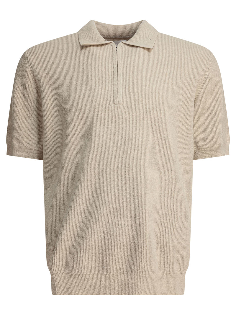 Nn.07 Nn.07 Danny Zip Polo Beige Men - World Class Fashion