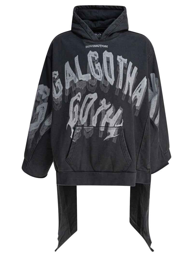 Rrr123 Sudadera de algodón negra para hombre Rrr123 - World Class Fashion