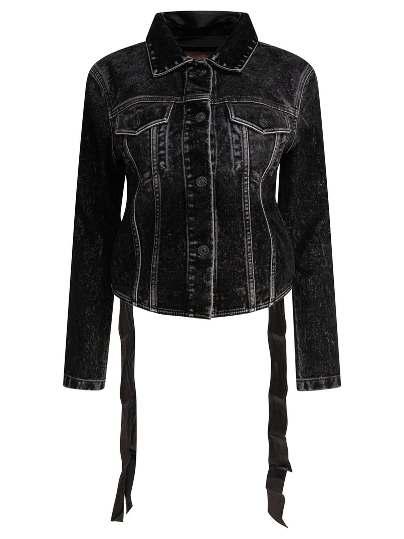 Balenciaga Balenciaga Women's Black Denim Jacket - World Class Fashion