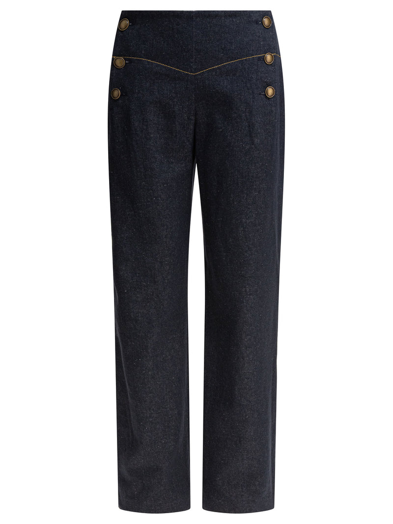 Ines De La Fressange Pantalones de mujer Ines De La Fressange azules - World Class Fashion