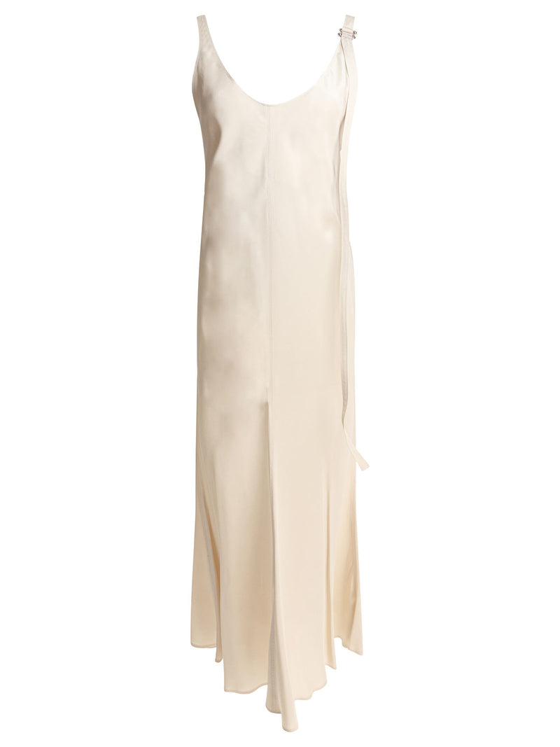 Max Mara Sportmax Max Mara Sportmax Vestido de viscosa beige para mujer - World Class Fashion