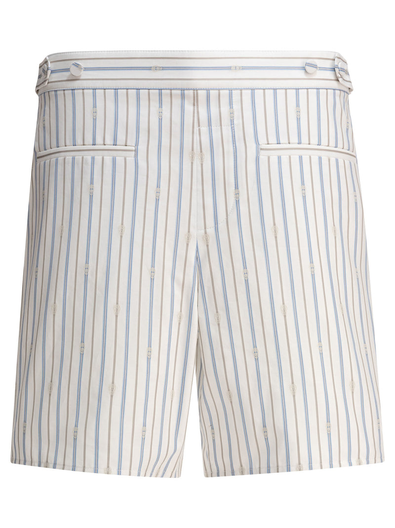 Alexander McQueen Alexander McQueen Men's White Cotton Shorts - World Class Fashion