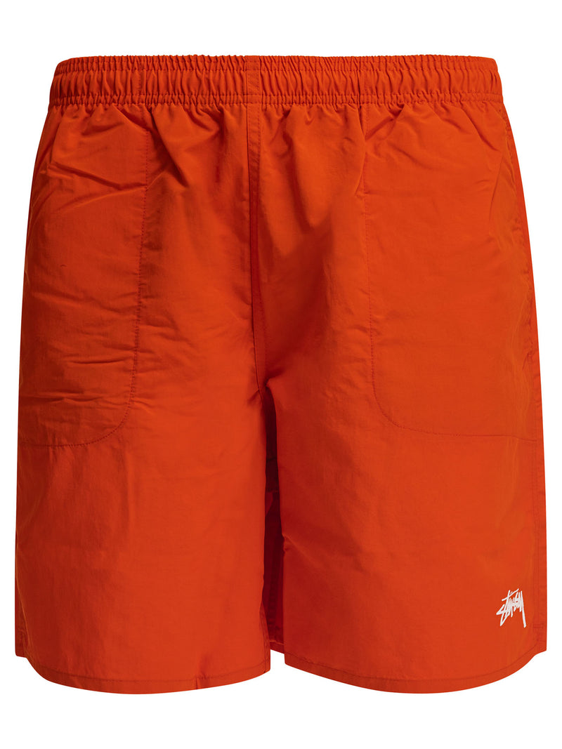 Stussy Stussy Pantalones Cortos de Natación de Nylon Naranja para Hombre - World Class Fashion